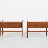Midcentury Danish pair of night stands in teak 1960s