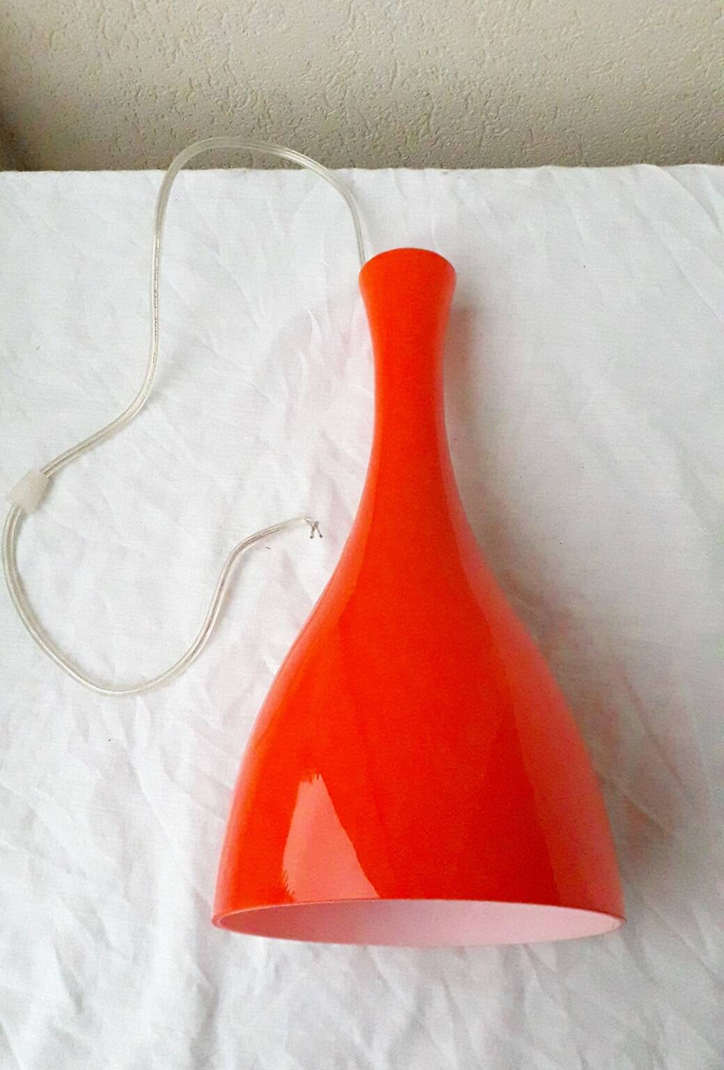 Orange glass suspension