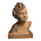 Cipriani, child bust in terracotta art signed 20th century