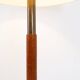 Mid-Century teak and brass floor lamp, Denmark, 1960s