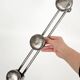 Pair of wall hooks in steel, industrial style, 1950s
