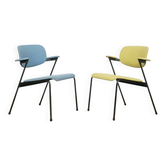 Ensemble de deux fauteuils modernistes d'Eric Lemesre et Willy Van Der Meeren