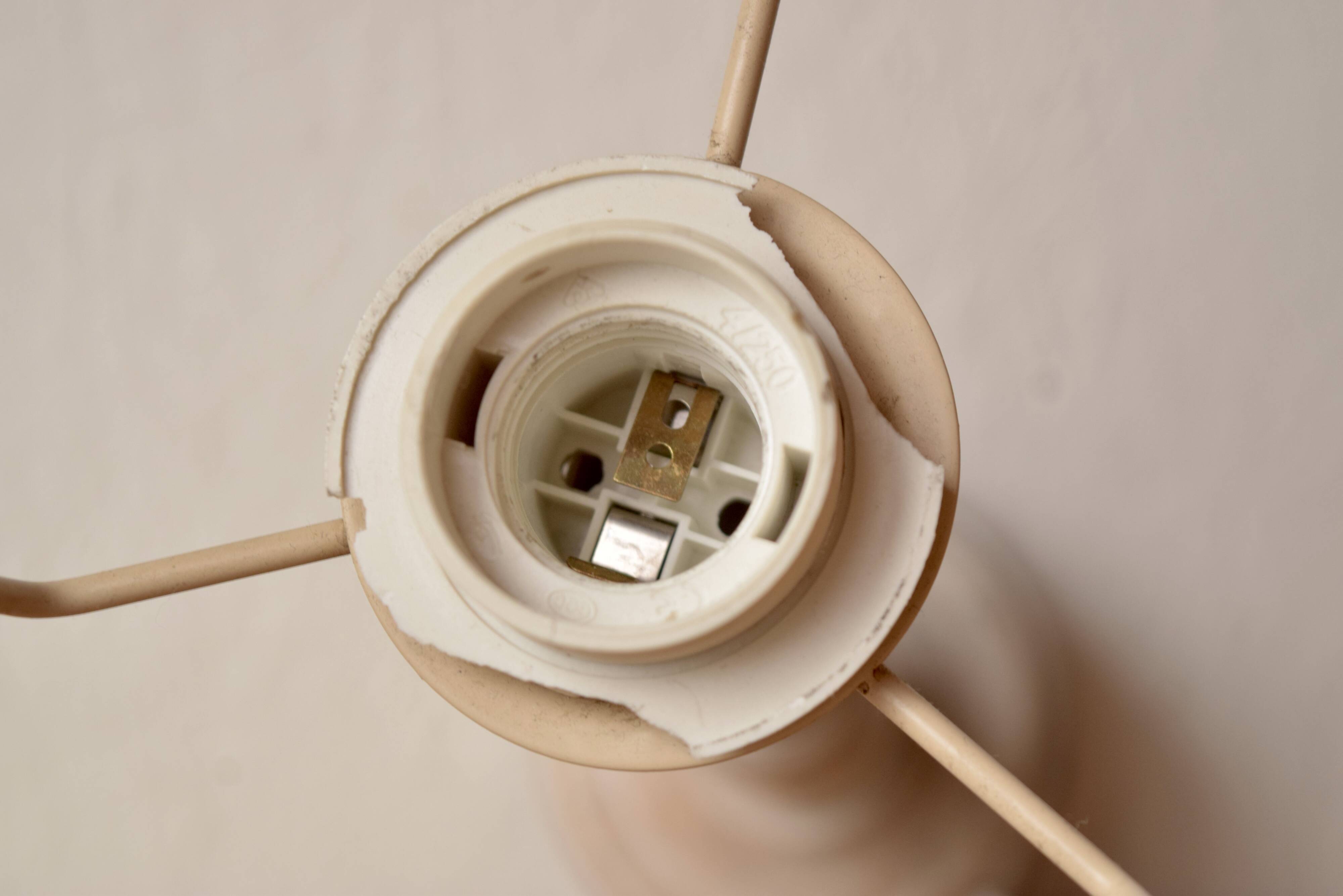 Vintage wooden table lamp