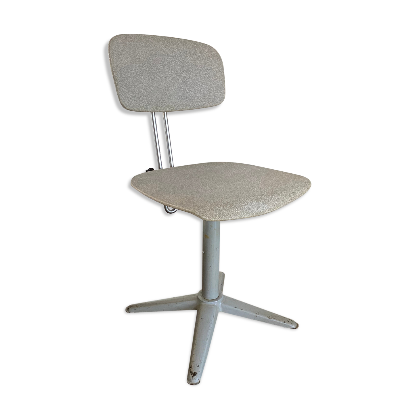 Chaise de bureau industrielle vintage, années 1950