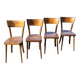 Set of 4 vintage restaurant bistro chairs - 1950s