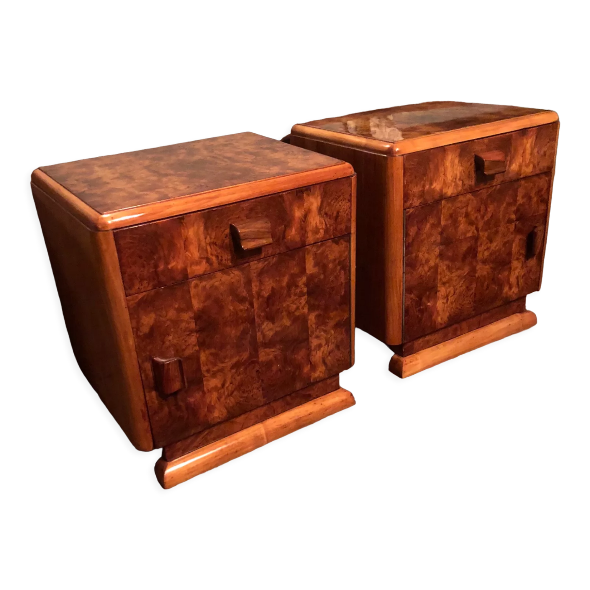 Pair of Art Deco bedside tables