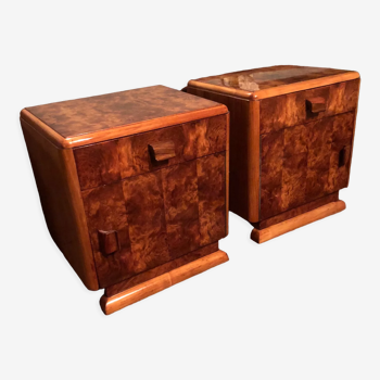 Pair of Art Deco bedside tables