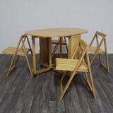 Set Tavolo E Sedie Richiudibile Design Scandinavo Anni 80 Modernariato