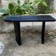 Table basse bois brûlé