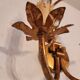 Set von 2 vergoldete Hollywood-Regency Wandlampen, Italien, 1950-70e