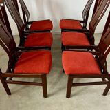 Lot 6 old Italian design bentwood chairs from the 70s vintage