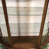 English Art Deco walnut showcase