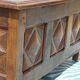 Louis XIII oak bank safe