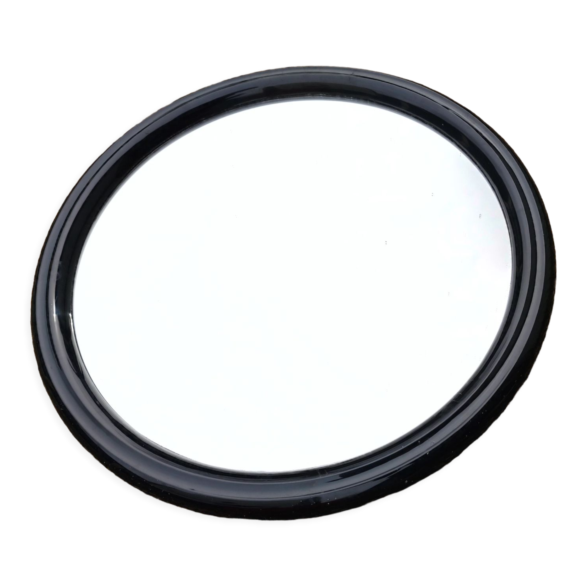 Round mirror black frame Tiger made in Holland vintage design