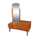 Scandinavian teak dressing table 1960 a mirror a drawer a lid