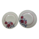 2 vintage Sarreguemines dinner plates, Eliane model