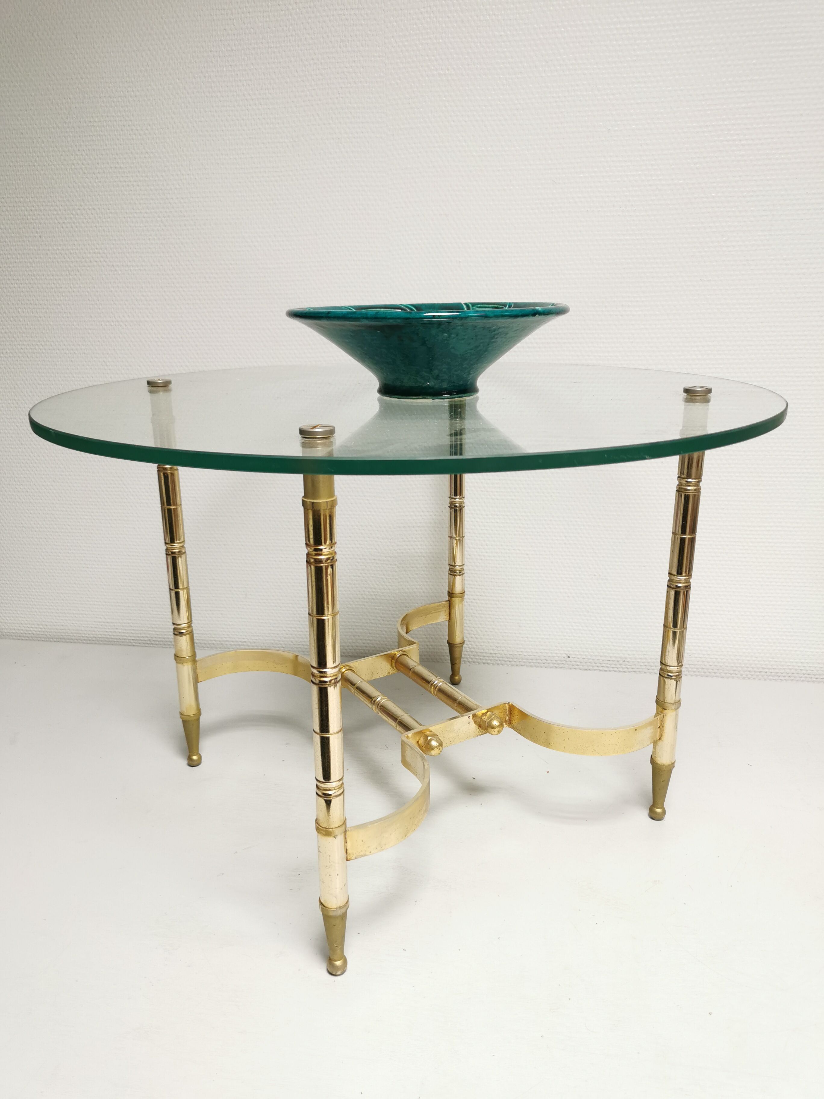 Table basse de salon vintage hollywood regency années 50-60