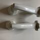 Pair of porcelain wall lights 1950 bathroom