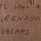 HSP Emile RENAUD painting circa 1950 Velars (sur Ouche - Burgundy) + frame