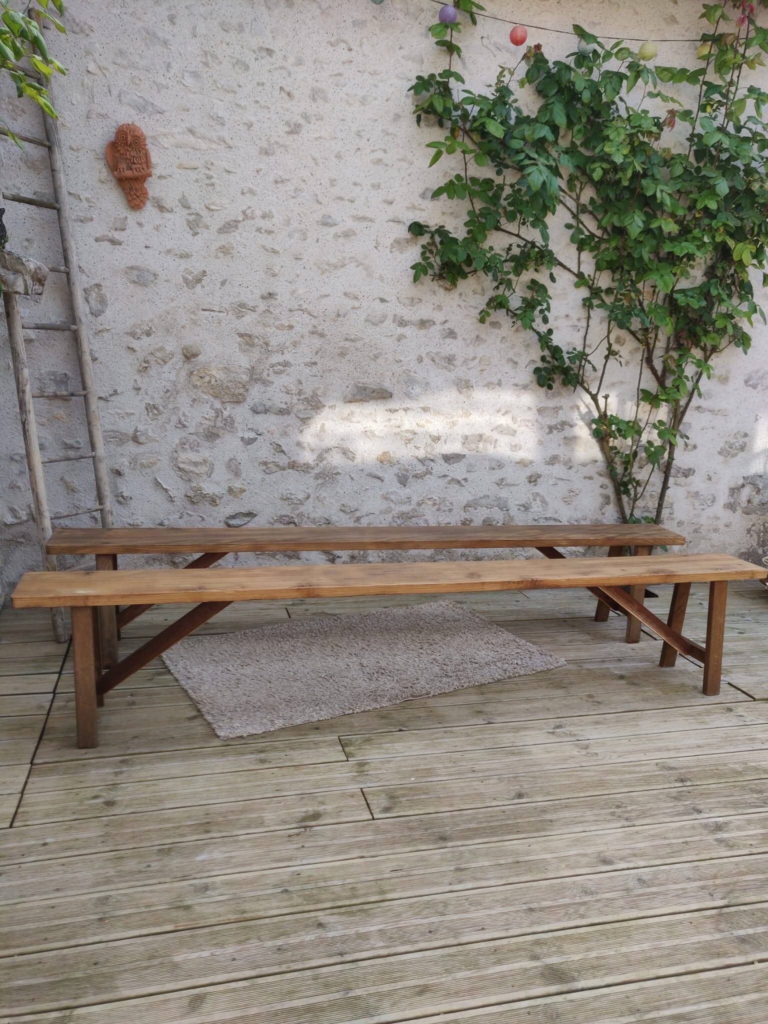 Pair of old benches