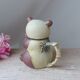 Vintage Authentic Zoomorphic Panda Teapot in Japanese Stoneware