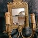 France 19th century pair of finely chiseled bronze sconces