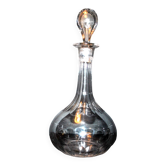 Old baccarat crystal carafe - 1907 catalog gondola shape with flat ribs 21cm