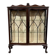 1930s English display cabinet in mahogany