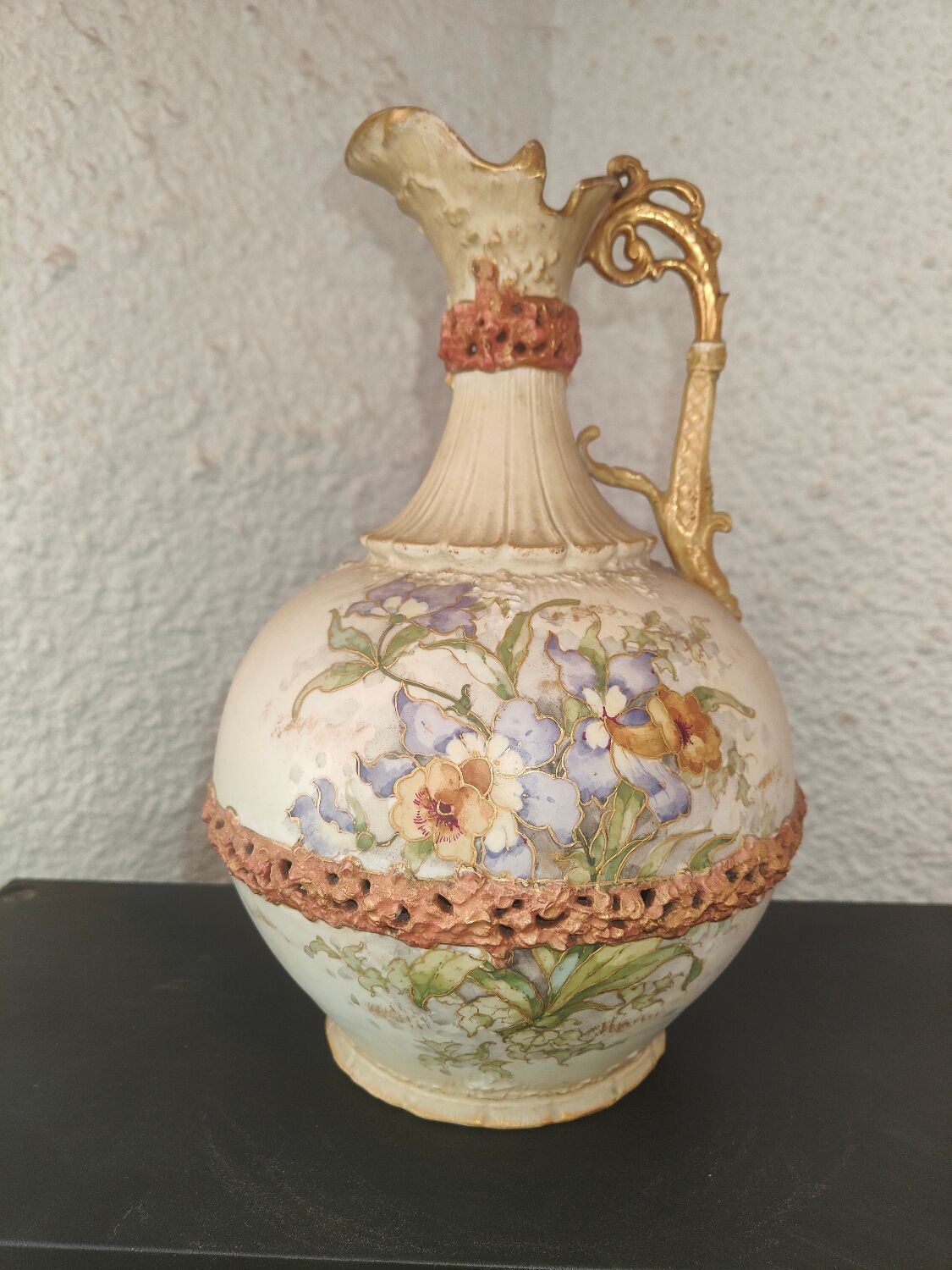 Handle biscuit pitcher by Alfred Stellmacher Austrian Work