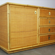 Italian line in rattan and hand-woven bamboo by Dal Vera, 1970s
