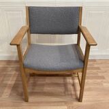 Scandinavian design armchair stamped "hans wegner" 1960.