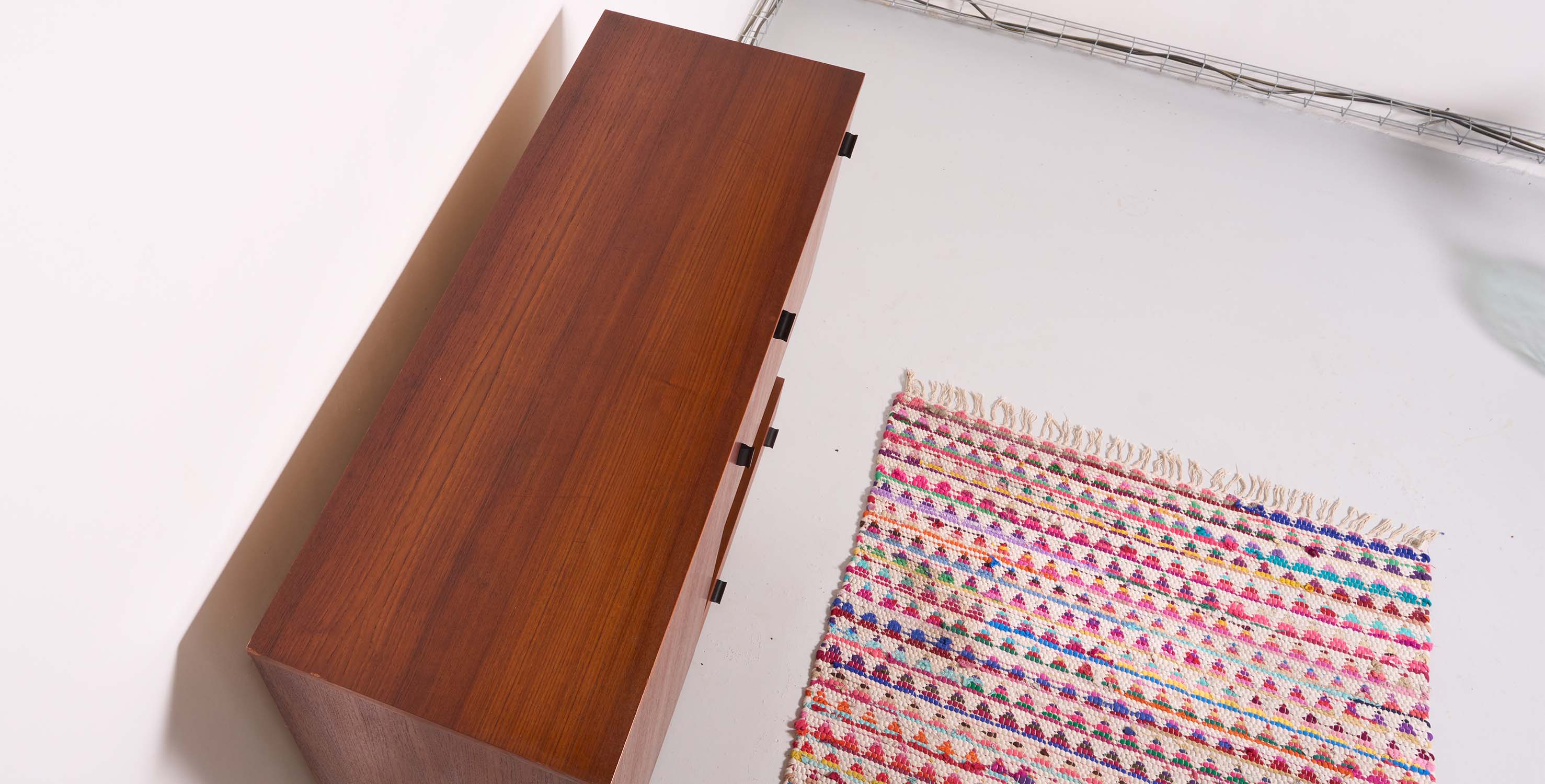 Vintage high sideboard, modernist style, L116cm