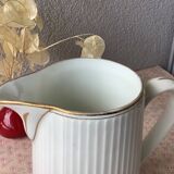 Pichet art déco en porcelaine à facettes