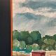 Original Swedish Oil on Canvas – “Milk Shed at Kaga” by Björn Svensk – Signed – Dated 1980 – Vintage & Framed