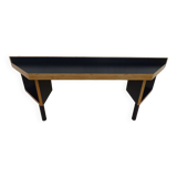 Console and its storage with metal feet