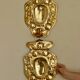 Baroque Style Mid-Century Brass Swedish Sconces