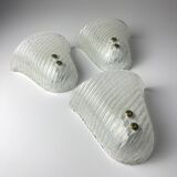 Original Murano wall lamps, Italy, 1970s
