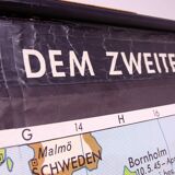 German Vintage school map of Central Europe, 1961