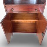 Italian wood and veneered mahogany bookcase, 1960s.