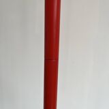 Red metal coat rack