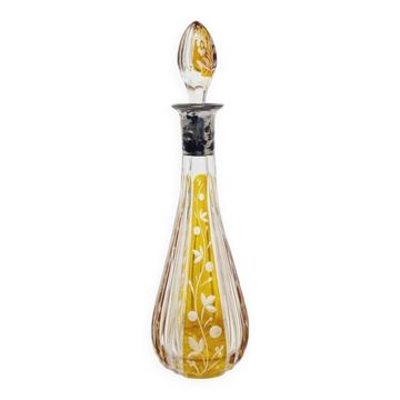 Art Deco crystal silver carafe, Denmark, 1930s
