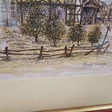 Lithographie aquarellie