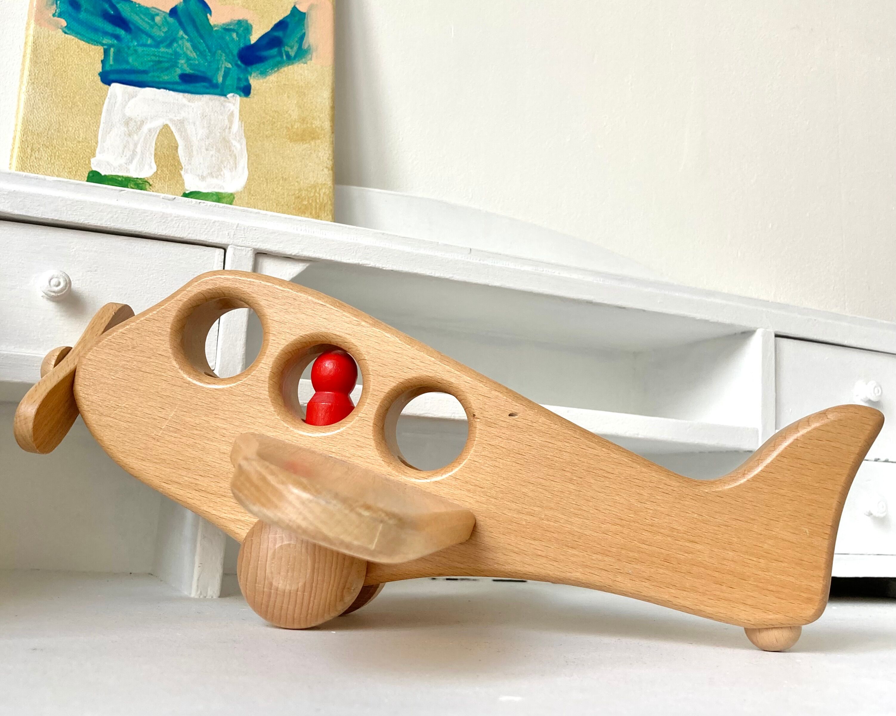 Vintage wooden airplane