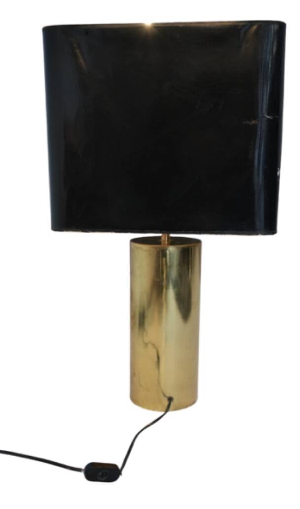 Lampe en laiton doré