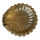 Cendrier coquille en laiton massif