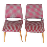 Restored Pair of Mid-Century Modern "Gondola" Chairs, 1960s, Vintage and Retro Designer Side Chairs