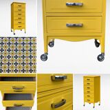 Vintage ragpicker yellow powder 1950