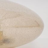 Large smoked glass ceiling light by Limburg, Germany, 1960s.