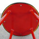 Ensemble de 3 tabourets de bar du milieu du siècle en rouge et noir, 1960-1970