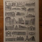 Lot de 12 lithographies originales